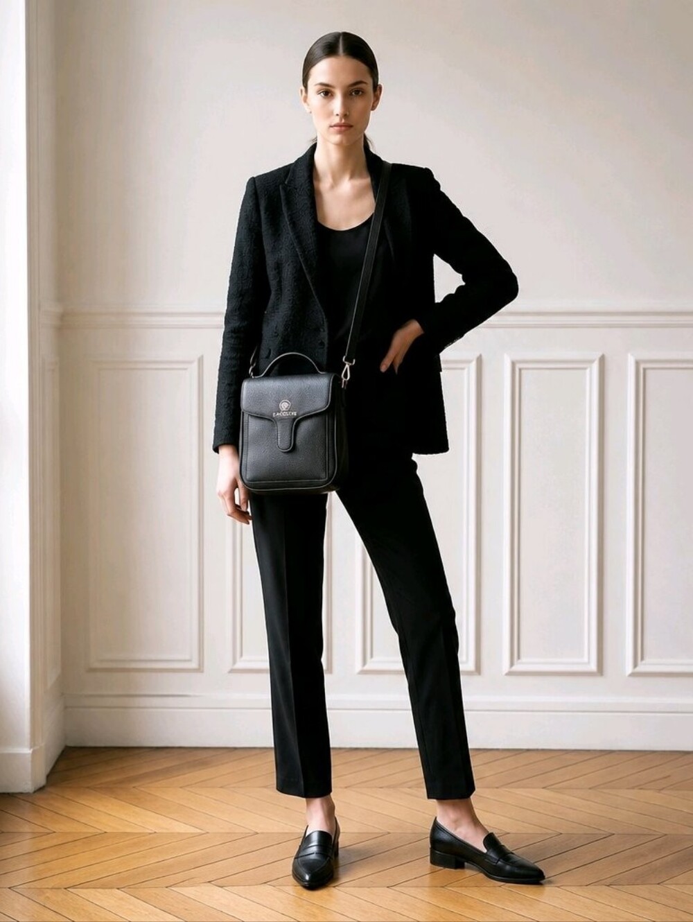 Designer Leather "La Coutts" "Duncan" Insulated Lunch Bag - Unisex